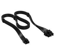 CORSAIR Elite Premium Cable PCIe 8-Pin (6+2 Split) Type 5 en Funda Individual - Diseño Paracord de Malla de Triple Capa, Compatible con PSU Corsair Type 5 - Negro