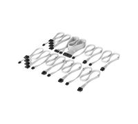 Corsair Elite Premium Kit Profesional de Cables de PSU Type 5 en Funda Individual - Diseño Paracord de Malla de Triple Capa, Compatible con PSU Type 5 - Blanco