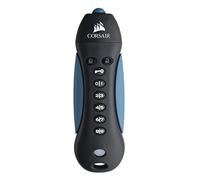 Corsair Flash Padlock 3 - Unidad Flash USB 3.0 de 128 GB, Seguridad con Taclado (Cifrado AES de 256 bits, Dígitos Identificación Personalizables, Integra Detección de Hackeo), Negro/Azul