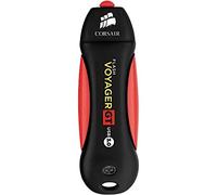 Corsair Flash Voyager GT - Unidad USB 3.0 de 1 TB (Alto Rendimiento con USB 3.0 o USB 2.0, Carcasa Duradera de Goma, Resistente al Agua, Anti-Golpes), Negro/Rojo