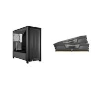 CORSAIR Frame 4000D Caja Modular Mid-Tower ATX para PC + Vengeance DDR5 32GB (2x16GB) DDR5 6000MHz CL30 AMD Expo Intel XMP 3.0 Memoria de Ordenador de Sobremesa Bündel
