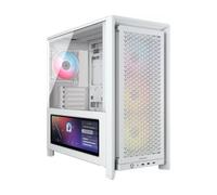 Caja torre Corsair FRAME 4000D LCD RS ARGB blanca con pantalla lateral LCD y 4 ventiladores ARGB