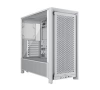 CORSAIR Frame 4000D RS Caja Modular Mid-Tower de Gran Flujo de Aire para PC - 3X Ventiladores RS - Sistema de Montaje de Ventiladores InfiniRail™ - Se Adapta a Múltiples Radiadores de 360 mm - Blanco