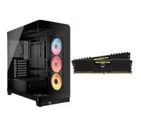 CORSAIR Frame 4500X RS-R ARGB Panoramic Glass Mid-Tower PC Case x CORSAIR Vengeance LPX DDR4 RAM 32GB (2x16GB) 3200MHz CL16-20-20-38 1.35V Intel XMP AMD Expo Computer Memory