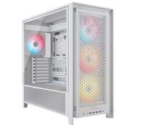 CORSAIR Frame 5000D RS ARGB Caja Modular Mid-Tower de Gran Flujo de Aire para PC - 4X Ventiladores RS Preinstalados, Sistema de Montaje de Ventiladores InfiniRail - Blanc