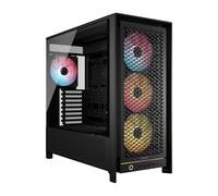 CORSAIR Frame 5000D RS ARGB Caja Modular Mid-Tower de Gran Flujo de Aire para PC - 4X Ventiladores RS Preinstalados, Sistema de Montaje de Ventiladores InfiniRail - Negro