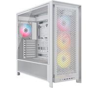 CORSAIR Frame 5000D RS ARGB Caja Modular Mid-Tower de Gran Flujo de Aire para PC - 4X Ventiladores RS Preinstalados, Sistema de Montaje de Ventiladores InfiniRail - Blanc