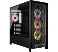 CORSAIR Frame 5000D RS ARGB Caja Modular Mid-Tower de Gran Flujo de Aire para PC - 4X Ventiladores RS Preinstalados, Sistema de Montaje de Ventiladores InfiniRail - Negro