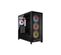 CORSAIR Frame 5000D RS ARGB Caja Modular Mid-Tower de Gran Flujo de Aire para PC - 4X Ventiladores RS Preinstalados, Sistema de Montaje de Ventiladores InfiniRail - Negro