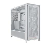 CORSAIR Frame 5000D RS Caja Modular Mid-Tower de Gran Flujo de Aire para PC - 4X Ventiladores RS Preinstalados, Sistema de Montaje de Ventiladores InfiniRail - Blanc