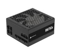 CORSAIR RM750x Fuente de alimentación ATX totalmente modular de bajo ruido - Compatible con ATX 3.1 - Compatible con PCIe 5.1 - Cybenetics Gold Efficiency - Conector nativo de 12 V 2x6 - Negro