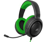 Corsair HS35 - Auriculares Stereo para Juegos (Membrana Neodimio de 50 mm, Micrófono Unidireccional Extraíble, Estructura Ligera, Compatible con Xbox One, PS4, Nintendo Switch y Móviles), Verde