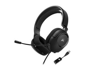 Corsair HS35 Surround v2 - Auriculares multiplataforma para Juegos con Cable, Dolby 7.1, micrófono omnidireccional Flexible, conexión Universal de 3.5 mm, PC, Mac, PS5, PS4, Xbox, Nintendo Switch