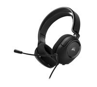 Corsair HS35 v2 - Auriculares multiplataforma con Cable para Juegos - Micrófono omnidireccional Flexible - Conexión Universal de 3,5 mm - PC, Mac, PS5, PS4, Xbox, Nintendo Switch, móvil - Carbono