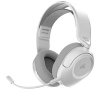 Corsair HS35 v3 Auriculares Inalámbricos para Gaming con Micrófono - 2,4 GHz y Bluetooth (PC/PS5/PS4/Switch/Mac/móviles), Ligeros y Cómodos, Dolby Atmos - Blanco