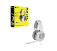 Corsair HS55 Stereo Auriculares Gaming Multiplataforma Blancos