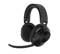Corsair HS55 WIRELESS CORE Auriculares Ligeros para Juegos - Micrófono Omnidireccional - Transductores de Neodimio - Alcance de Hasta 15 Metros - iCUE - PC, PS5, PS4, Nintendo Switch - Carbono