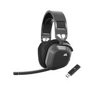 CORSAIR HS80 MAX WIRELESS Auriculares Para Juegos Multiplataforma con Bluetooth - Dolby Atmos - Micrófono de Calidad Broadcast - Compatible con iCUE - PC, Mac, PS5, PS4, Móvil - Gris Acero