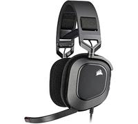 Corsair HS80 RGB - Auriculares para Videojuegos con Sonido Envolvente Dolby Audio 7.1 (micrófono omnidireccional de Grado de transmisión, Almohadillas de Espuma viscoelástica, Sonido de Alta