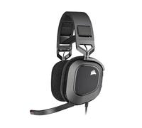 Corsair HS80 RGB USB Auriculares premium para juegos con sonido envolvente 7.1 (Micrófono omnidireccional, Tecnología SoundID de SonarWorks, Control de volumen en auricular de fácil acceso) Negro