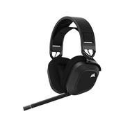 Corsair HS80 RGB Wireless Auriculares Inalámbricos para Juegos Multiplataforma RGB - Dolby Atmos - Micrófono Omnidireccional - Compatible con iCUE - PC, Mac, PS5, PS4 - Carbono