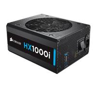 Corsair HX1000i - Fuente de alimentación ATX de alto rendimiento con certificación Platinum 80 Plus de 1000 W (negro)