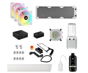Corsair Hydro X Series iCUE LINK XH405i Kit de Refrigeración Líquida de Tubo Rígido Blanca