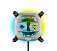Corsair Hydro X Series XC7 RGB PRO Bloque de Refrigeración Líquida para CPU Intel LGA 1700, 1200, 115X y Zócalo AMD AM4 (Placa Refrigerante de Cobre, Más de 110 Aletas de Microrrefrigeración) Plata