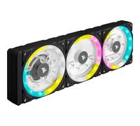 Corsair Hydro X Series XD7 RGB Pack de Bomba/Depósito (Sistema de Placa de Distribución de 360 mm, Bomba PWM D5, Depósito de 140 ml, 36 LED RGB Direccionables Individualmente) Negro