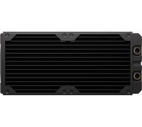 CORSAIR Hydro X Series XR5 280mm V2 Radiador de Refrigeración Líquida - Compatible con iCUE Link - 2 Soportes de Ventilador de 140 mm - Placas de protección de Tornillo - Roscas G1/4" - Negro