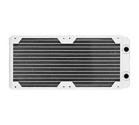 Corsair Hydro X Series XR5 de 280 mm Radiador de Refrigeración por Agua - Soportes para Dos Ventiladores de 140 mm, Grosor del Radiador de 30 mm, Fácil Instalación - Blanco