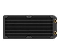 Corsair Hydro X Series XR5 Neo de 280 mm Radiador de refrigeración líquida - Núcleo de Cobre - Optimizado para Funcionamiento silencioso - 2 Unidad para radiador de 140 mm - Roscas G1/4” - Negro