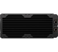 CORSAIR Hydro X Series XR7 240mm V2 Radiador de Refrigeración Líquida - Compatible con iCUE Link - 2 Soportes de Ventilador de 120 mm - Placas de protección de Tornillo - Roscas G1/4" - Negro