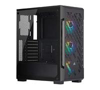 Corsair iCUE 220T RGB Airflow, Semi-torre ATX Gaming con Cristal Templado Chasis - Negro