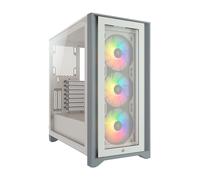 Torre E-ATX Corsair iCUE 4000X RGB Blanco Cristal Templado