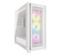 Corsair iCUE 5000D RGB Airflow Cristal Templado USB 3.2 Blanca
