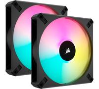 Corsair iCUE AF140 RGB ELITE Juego de Dos Ventiladores PWM de 140 mm Negro con Controlador iCue