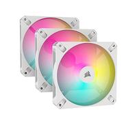 Corsair iCUE AR120 RGB Digital Compatible con ARGB de 120mm Ventiladores - Paquete de Triple - Blanco, para Ordenador de escritorio