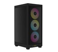 Corsair iCUE - Carcasa para PC 2000D RGB Airflow Mini-ITX - Factor de Forma Mini-ITX - Paneles de Malla de Acero - Soporte de GPU de Tres Ranuras - 3 Ventiladores AF120 RGB Slim incluidos -