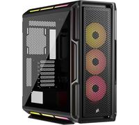 Corsair Caja PC iCUE LINK 5000T LX Torre media RGB EATX Cristal templado USB-C Negra