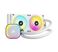 CORSAIR iCUE LINK H100i RGB Refrigerador Líquido Para CPU - 240mm AIO - Ventiladores QX120 RGB - Se Adapta a Intel® LGA 1700, AMD® AM5 - Concentrador de Sistema iCUE LINK Incluido - Blanco