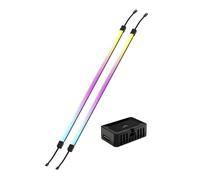Corsair iCUE Link LS350 Aurora RGB Kit de Tiras Luminosas de 350mm - 2X Tiras de LED RGB Magnéticas Difusas - Adaptador iCUE Link y Cable Adaptador ARGB a iCUE de 3 Clavijas Incluidos