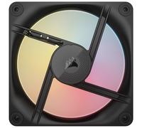 CORSAIR iCUE Link LX120-R RGB 120mm Ventilador Inverso PWM - Kit de Triple Ventilador - Bajo Nivel de Ruido, Cojinete de Cúpula Magnética, Lazos de Luz Duales, Tornillos QuikTurn™, Cero RPM - Negro
