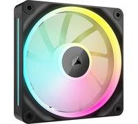 CORSAIR iCUE Link LX120 RGB 120 mm PWM Ventilador Paquete Sencillo - Lazos de Luz Duales - Requiere Hub de Sistema iCUE Link (Se Vende por Separado) - Tecnología CORSAIR AirGuide - Negro