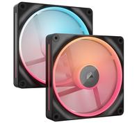 Corsair iCUE LINK LX140-R RGB Pack Doble Ventilador Suplementario PWM 140mm Negro