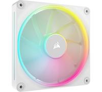 Corsair iCUE Link LX140 RGB 140 mm PWM Ventilador Paquete Sencillo - Lazos de Luz Duales - Requiere Hub de Sistema iCUE Link (Se Vende por Separado) - Tecnología Corsair AirGuide - Blanco