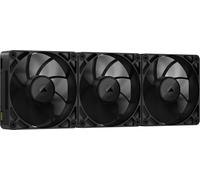 CORSAIR iCUE Link RX120 MAX 120 mm PWM Ventilador Gruesos con iCUE Link System Hub - Alta Presión Estática - Polímero de Cristal Líquido - Rodamiento Magnético de Cúpula - Paquete Triple - Negro