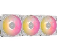 CORSAIR iCUE Link RX120 MAX RGB 120 mm PWM Ventilador Gruesos con iCUE Link System Hub - Alta Presión Estática - Rodamiento Magnético de Cúpula - Paquete Triple - Blanco