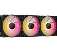 CORSAIR iCUE Link RX120 MAX RGB 120 mm PWM Ventilador Gruesos con iCUE Link System Hub - Alta Presión Estática - Rodamiento Magnético de Cúpula - Paquete Triple - Negro