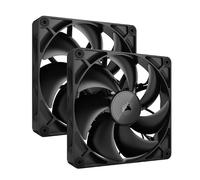 Corsair iCUE Link RX140 Ventiladores PWM de 140 mm con iCUE Link System Hub - Rodamiento de Cúpula Magnética - Paquete Doble - Negro